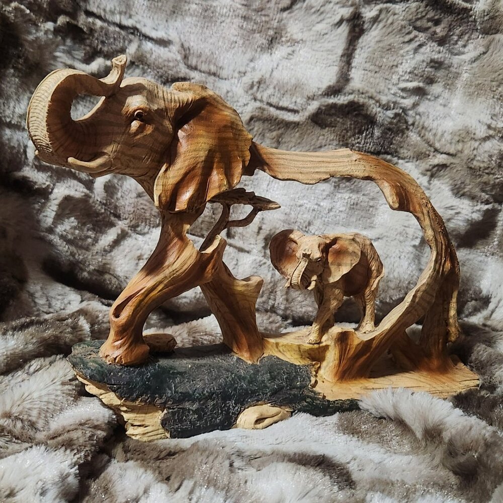 Resin elephant statue